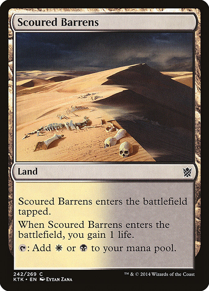 Scoured Barrens [Khans of Tarkir] [Foil]