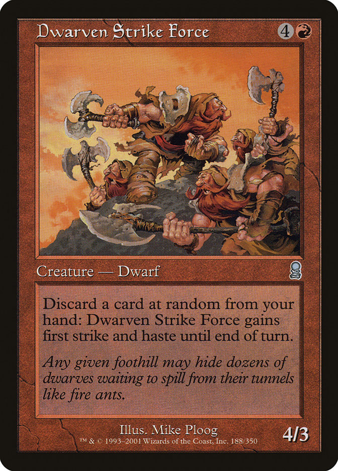 Dwarven Strike Force [Odyssey] [Foil]