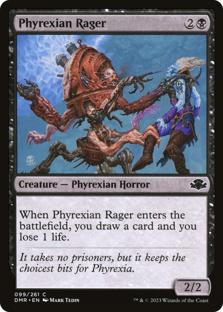 Phyrexian Rager [Dominaria Remastered] [Foil]