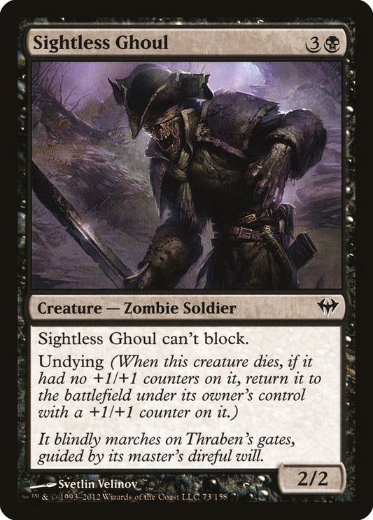 Sightless Ghoul [Dark Ascension] [Foil]