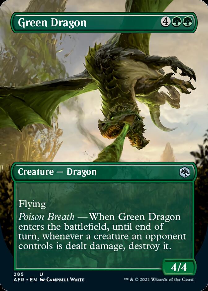 Green Dragon (Borderless Alternate Art) [Dungeons & Dragons: Adventures in the Forgotten Realms] [Foil]