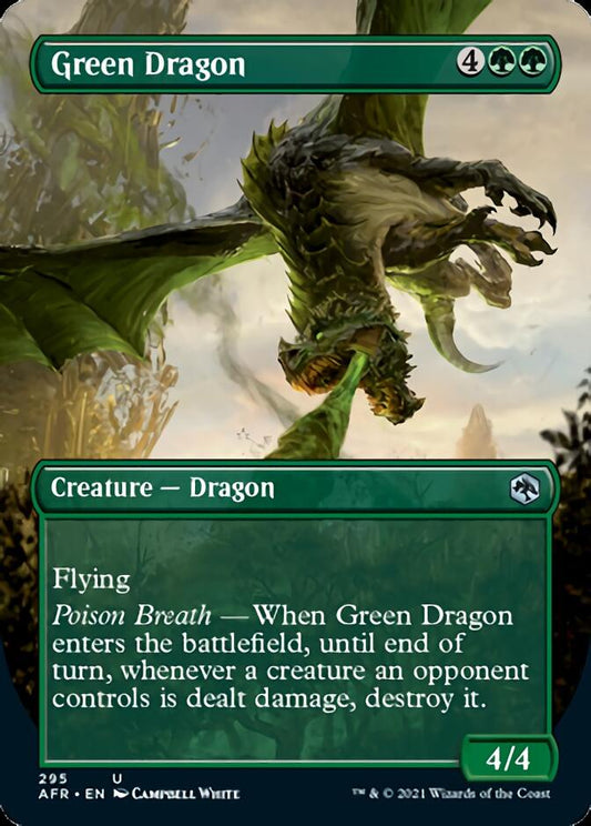 Green Dragon (Borderless Alternate Art) [Dungeons & Dragons: Adventures in the Forgotten Realms] [Foil]