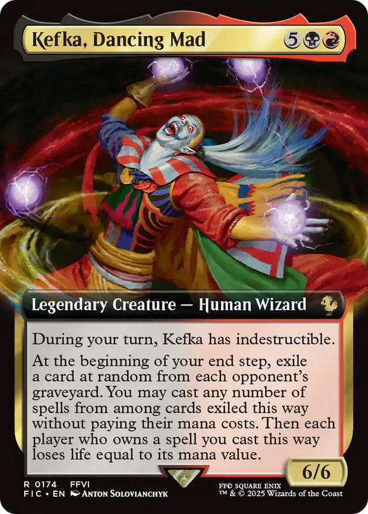 Kefka, Dancing Mad (Extended Art) [FINAL FANTASY Commander] [Foil]