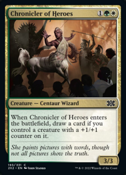 Chronicler of Heroes [Double Masters 2022] [Foil]
