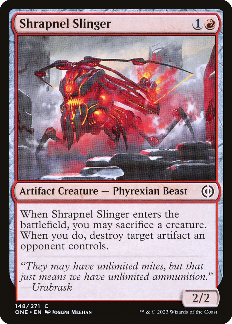 Shrapnel Slinger [Phyrexia: All Will Be One] [Foil]