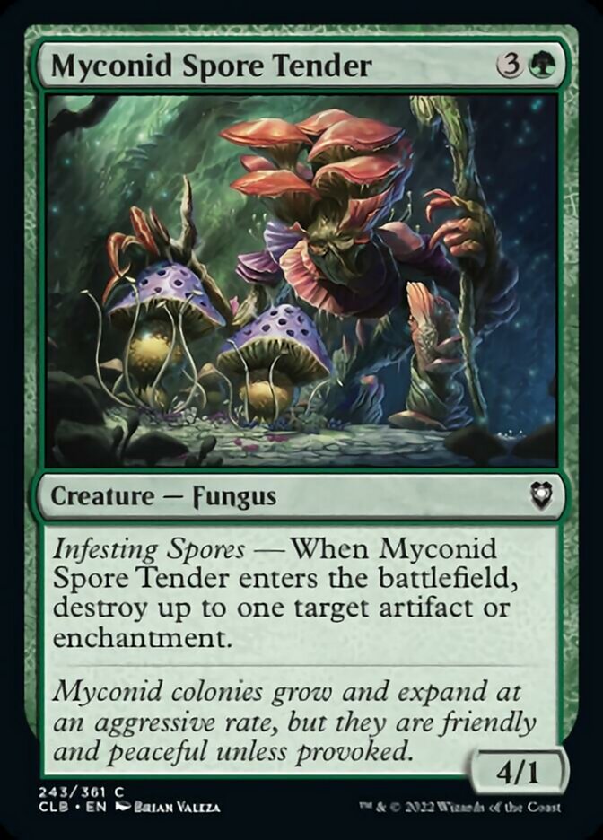 Myconid Spore Tender [Commander Legends: Battle for Baldur's Gate] [Foil]