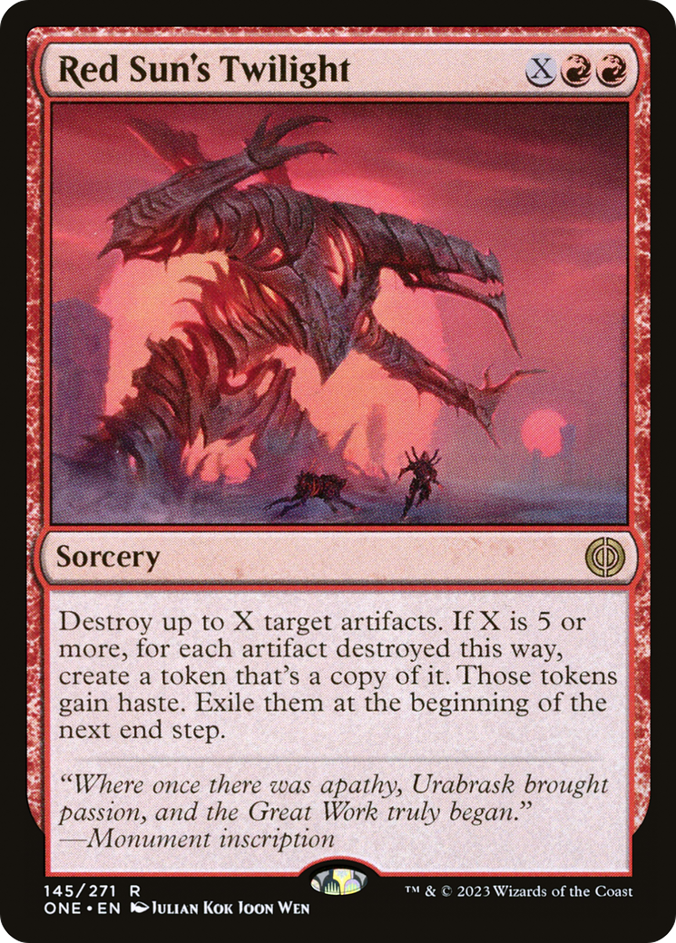 Red Sun's Twilight [Phyrexia: All Will Be One] [Foil]
