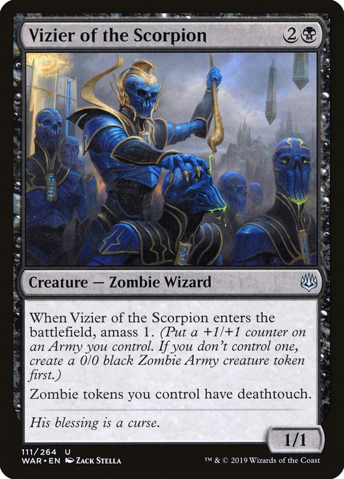 Vizier of the Scorpion [War of the Spark] [Foil]