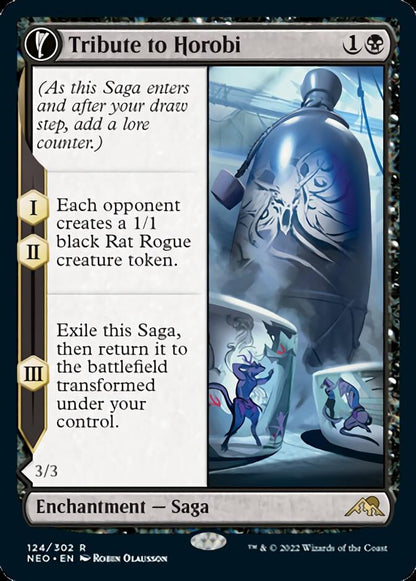 Tribute to Horobi // Echo of Death's Wail [Kamigawa: Neon Dynasty] [Foil]