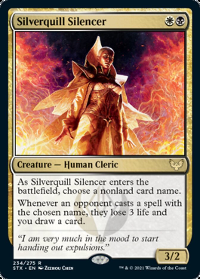 Silverquill Silencer [Strixhaven: School of Mages] [Foil]