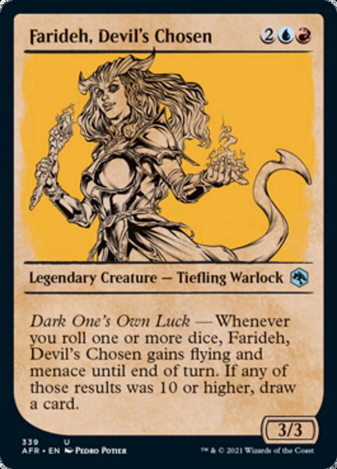 Farideh, Devil's Chosen (Showcase) [Dungeons & Dragons: Adventures in the Forgotten Realms] [Foil]