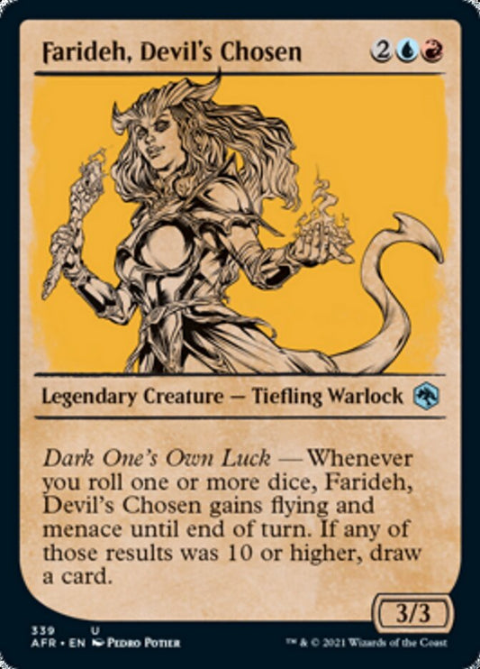 Farideh, Devil's Chosen (Showcase) [Dungeons & Dragons: Adventures in the Forgotten Realms] [Foil]