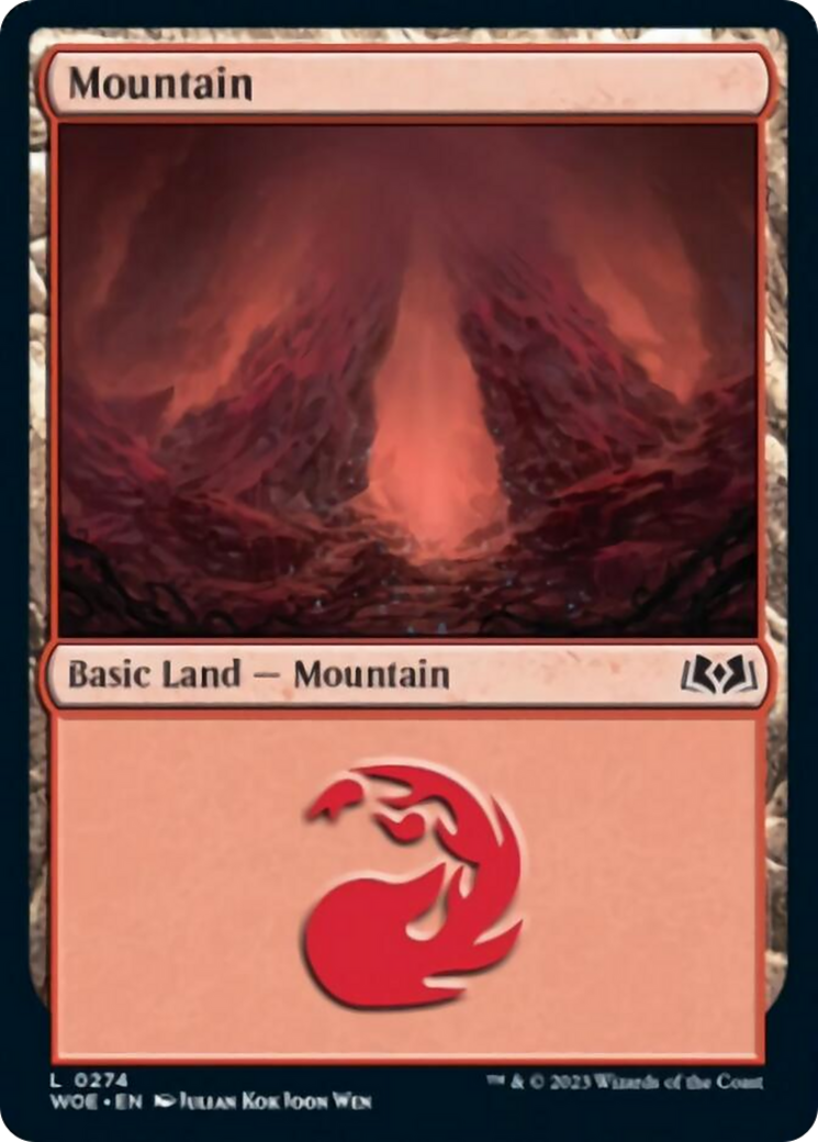 Mountain (0274) [Wilds of Eldraine] [Foil]