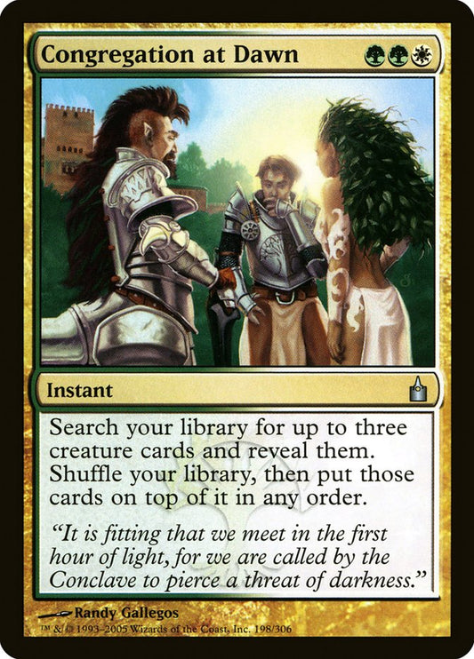 Congregation at Dawn [Ravnica: City of Guilds] [Foil]