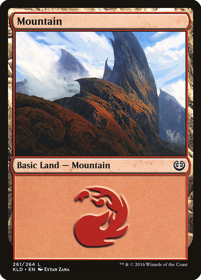 Mountain (261) [Kaladesh] [Foil]