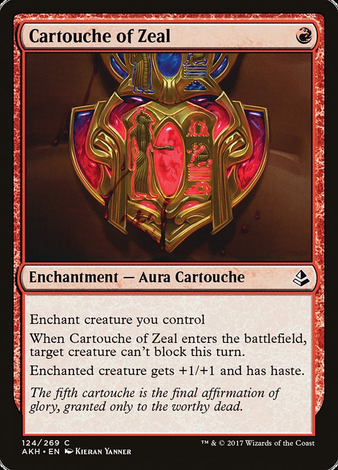 Cartouche of Zeal [Amonkhet] [Foil]