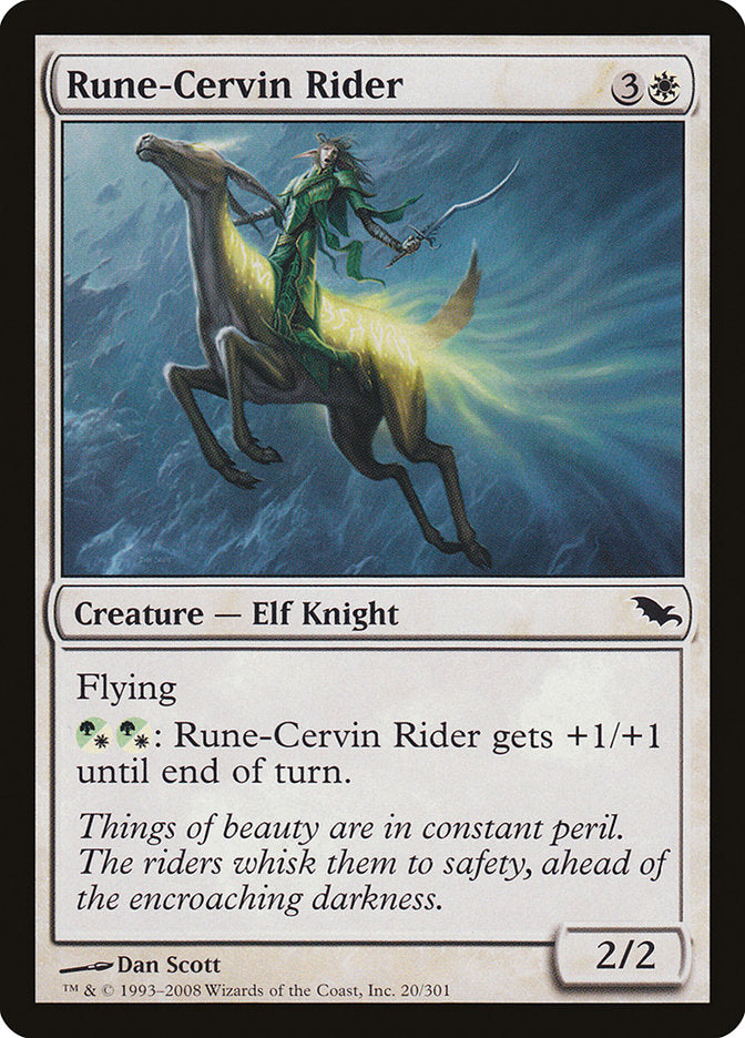 Rune-Cervin Rider [Shadowmoor] [Foil]