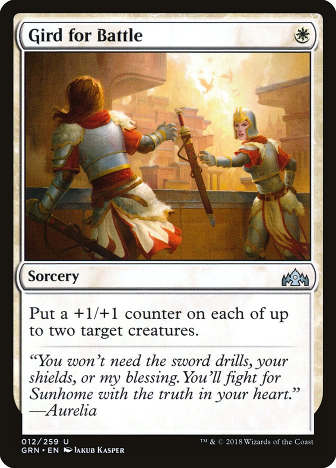 Gird for Battle [Guilds of Ravnica] [Foil]