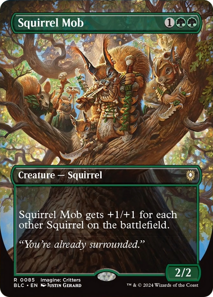 Squirrel Mob (Borderless) [Bloomburrow Commander] [Foil]