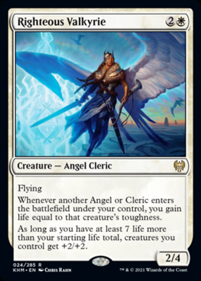 Righteous Valkyrie [Kaldheim] [Foil]