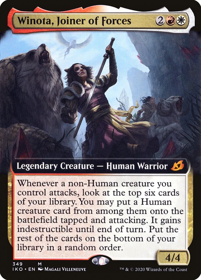 Winota, Joiner of Forces (Extended Art) [Ikoria: Lair of Behemoths] [Foil]