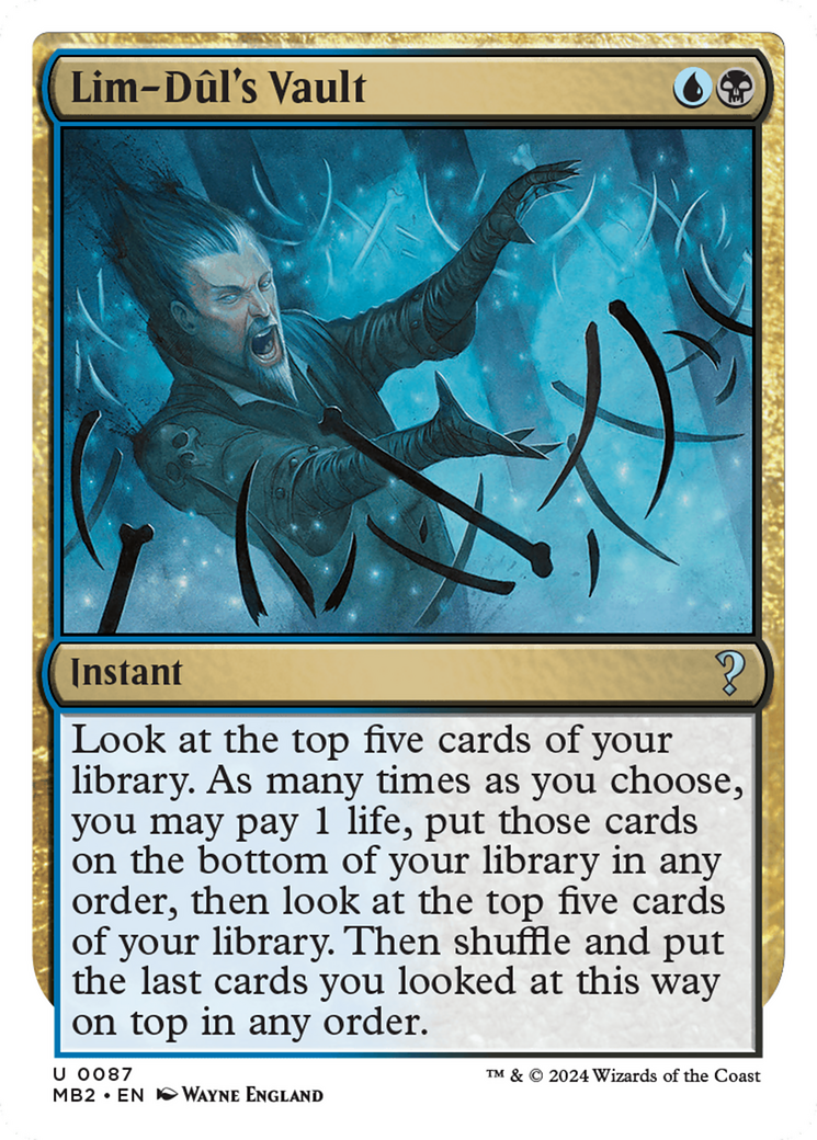 Lim-Dul's Vault (White Border) [Mystery Booster 2] [Foil]