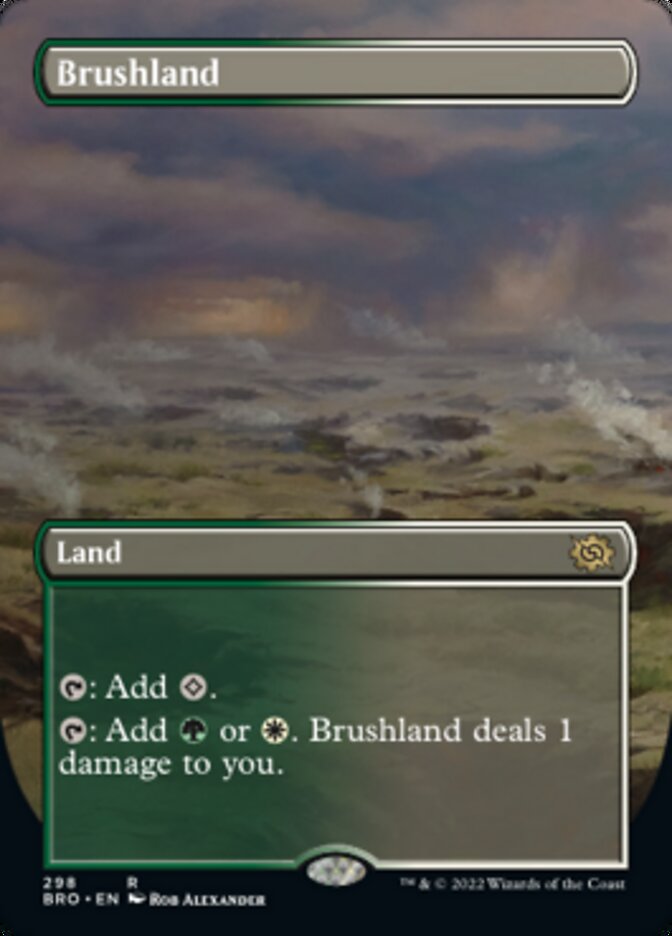 Brushland (Borderless Alternate Art) [The Brothers' War] [Foil]