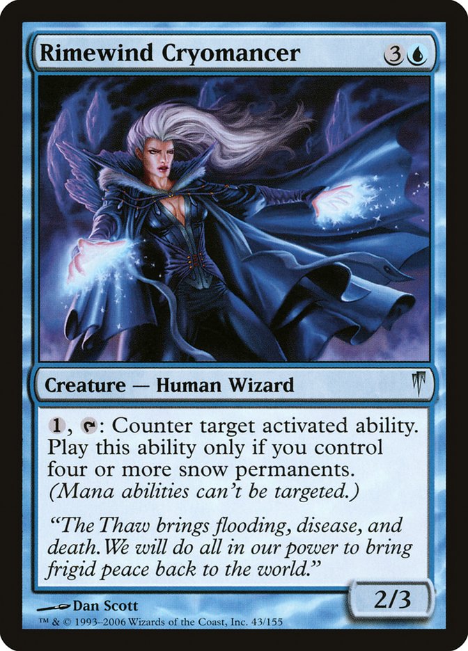 Rimewind Cryomancer [Coldsnap] [Foil]