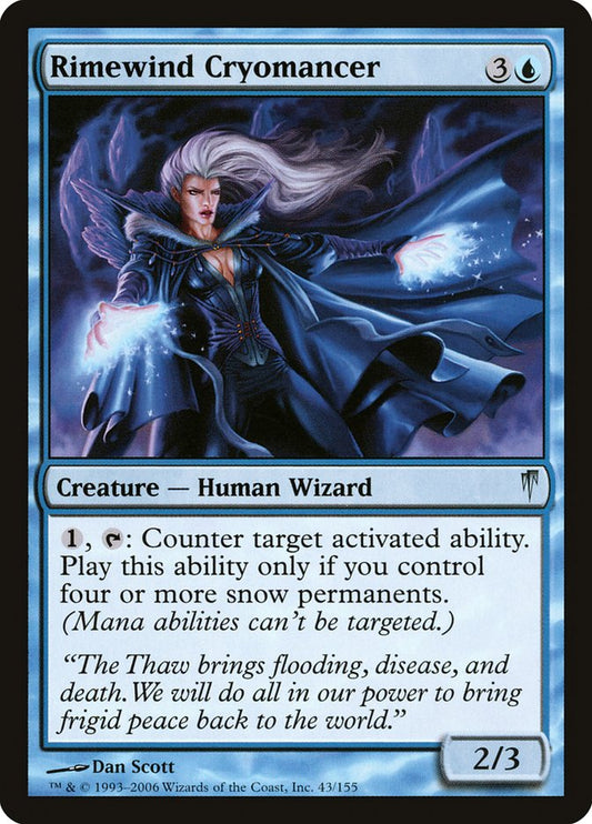 Rimewind Cryomancer [Coldsnap] [Foil]