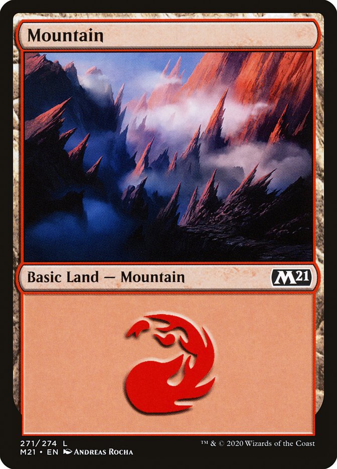 Mountain (271) [Core Set 2021] [Foil]