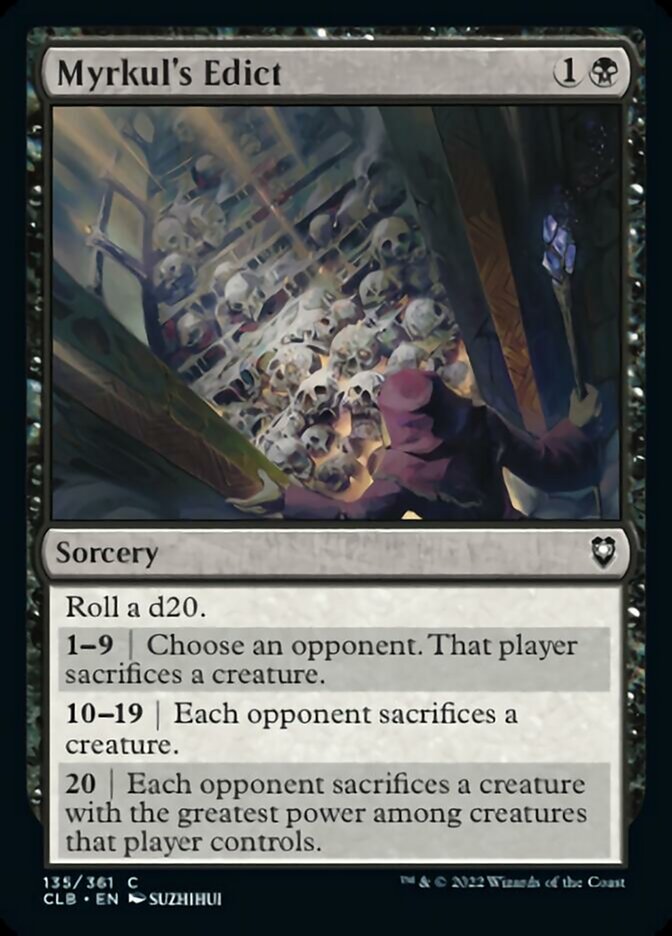 Myrkul's Edict [Commander Legends: Battle for Baldur's Gate] [Foil]