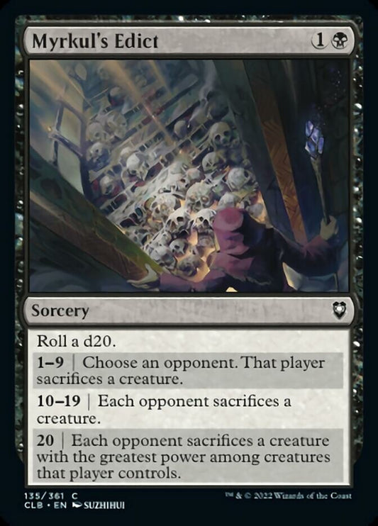 Myrkul's Edict [Commander Legends: Battle for Baldur's Gate] [Foil]