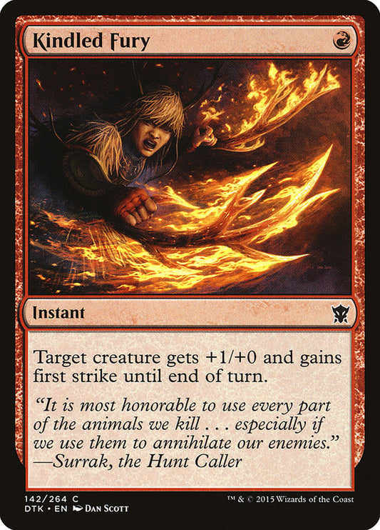 Kindled Fury [Dragons of Tarkir] [Foil]