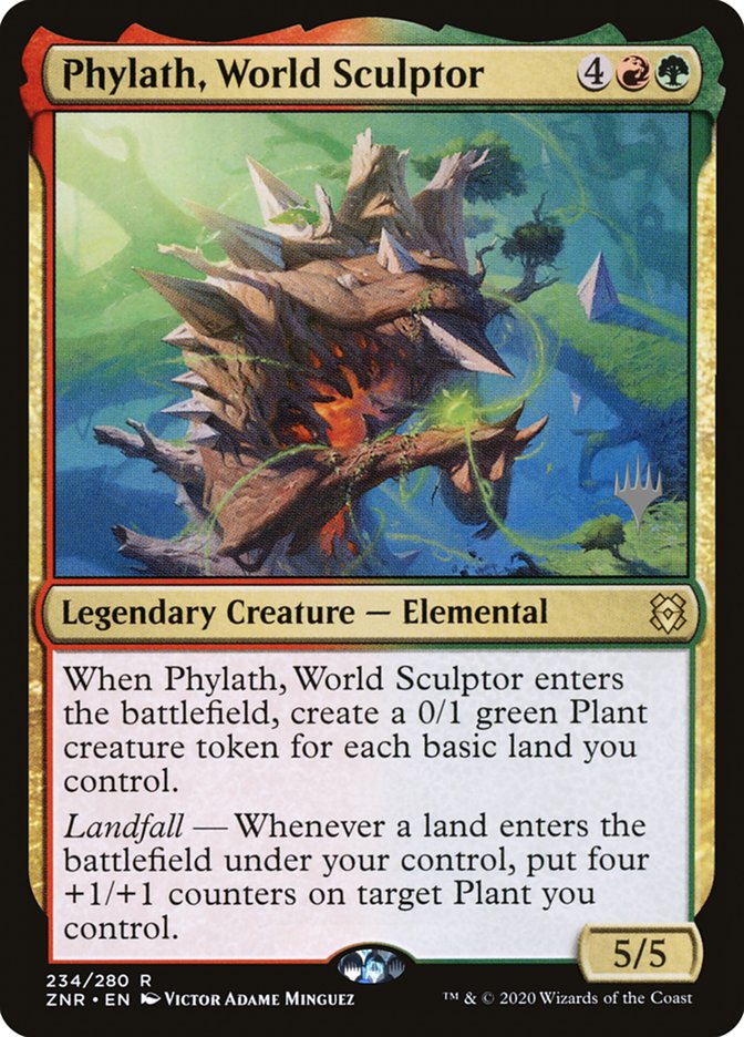 Phylath, World Sculptor (Promo Pack) [Zendikar Rising Promos] [Foil]