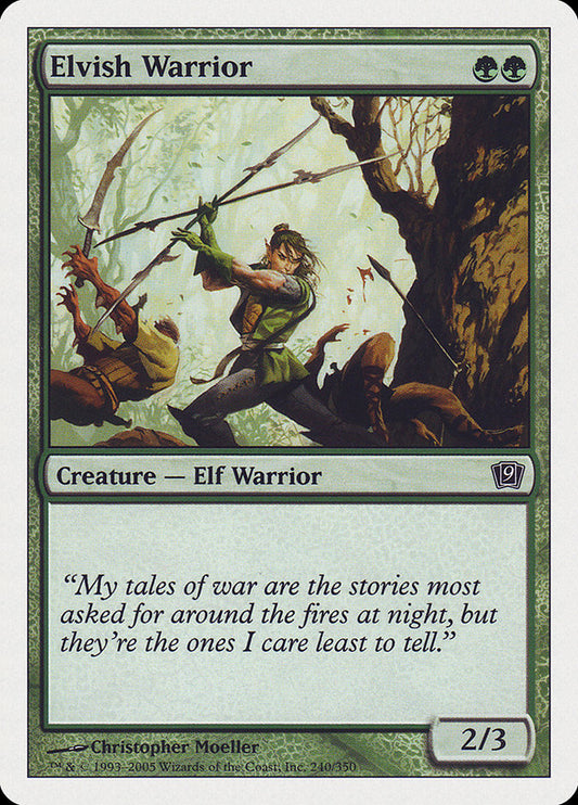 Elvish Warrior [Ninth Edition] [Foil]