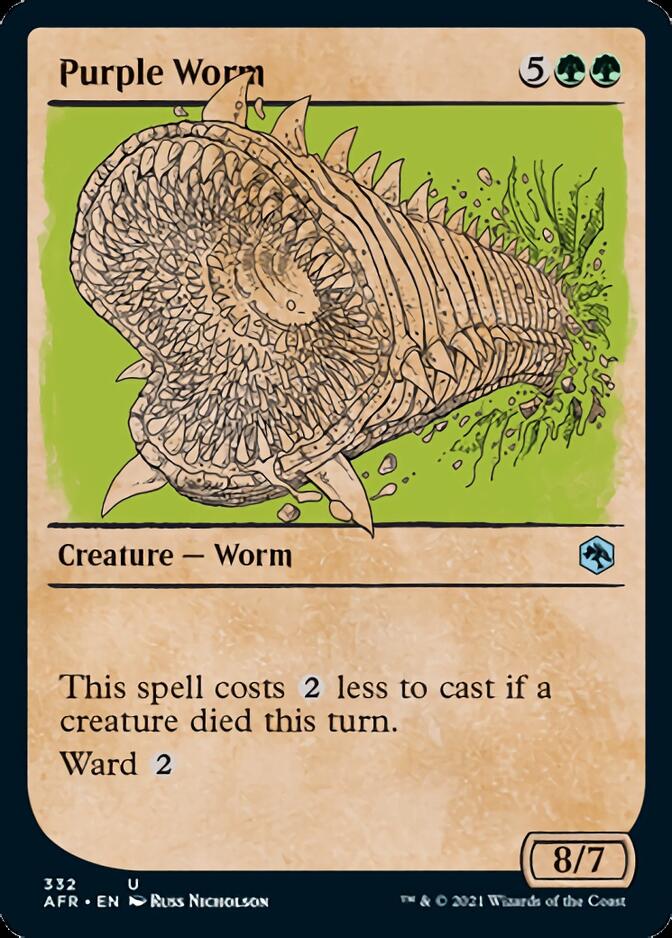 Purple Worm (Showcase) [Dungeons & Dragons: Adventures in the Forgotten Realms] [Foil]