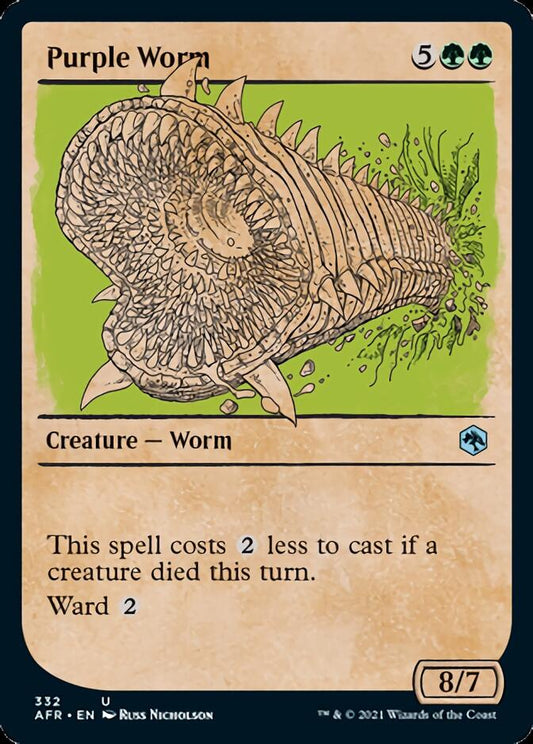 Purple Worm (Showcase) [Dungeons & Dragons: Adventures in the Forgotten Realms] [Foil]