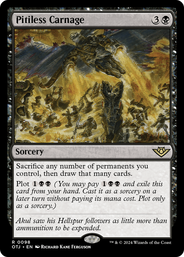 Pitiless Carnage [Outlaws of Thunder Junction] [Foil]