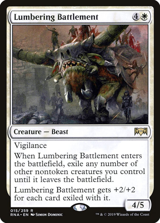 Lumbering Battlement [Ravnica Allegiance] [Foil]