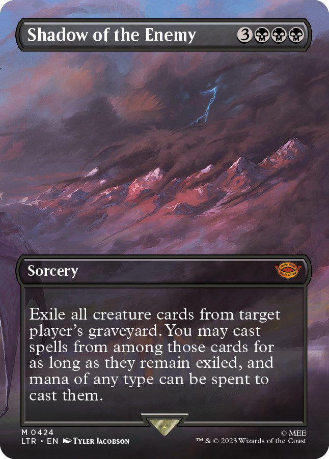 Shadow of the Enemy (Borderless Alternate Art) [The Lord of the Rings: Tales of Middle-Earth] [Foil]