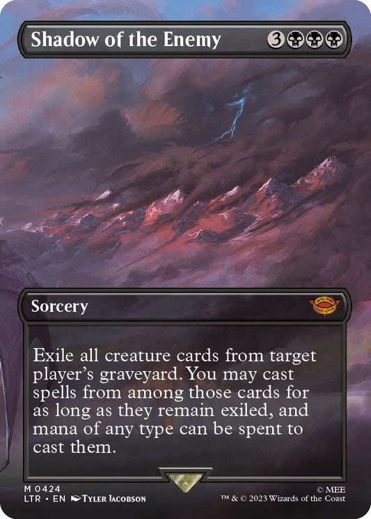 Shadow of the Enemy (Borderless Alternate Art) [The Lord of the Rings: Tales of Middle-Earth] [Foil]