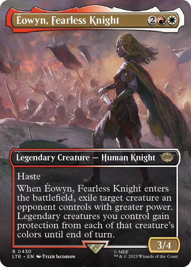 Eowyn, Fearless Knight (Borderless Alternate Art) [The Lord of the Rings: Tales of Middle-Earth] [Foil]