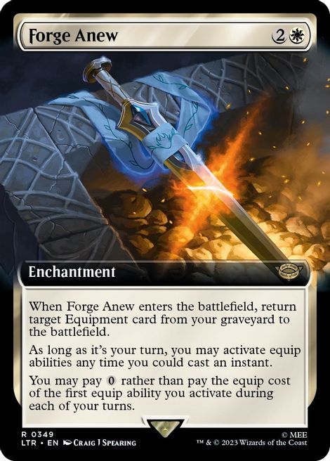 Forge Anew (Extended Art) [The Lord of the Rings: Tales of Middle-Earth] [Foil]
