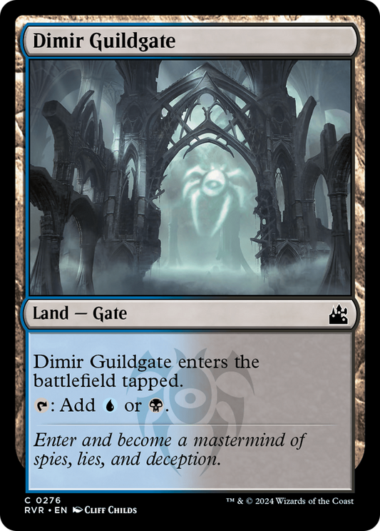 Dimir Guildgate [Ravnica Remastered] [Foil]