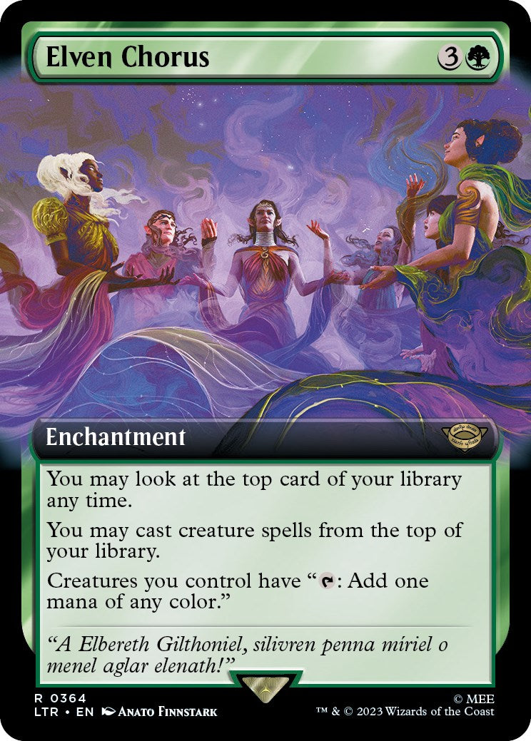Elven Chorus (Extended Art) [The Lord of the Rings: Tales of Middle-Earth] [Foil]
