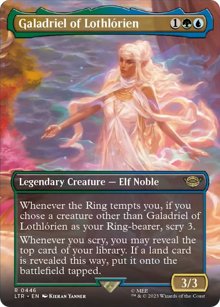 Galadriel of Lothlorien (Borderless Alternate Art) [The Lord of the Rings: Tales of Middle-Earth] [Foil]