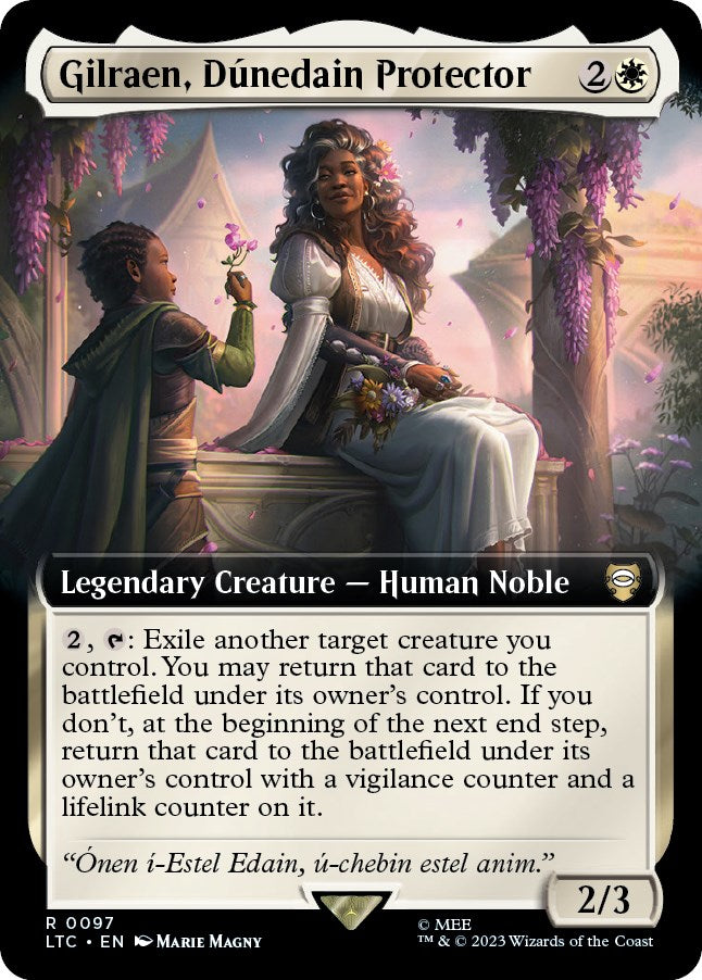 Gilraen, Dunedain Protector (Extended Art) [The Lord of the Rings: Tales of Middle-Earth Commander] [Foil]
