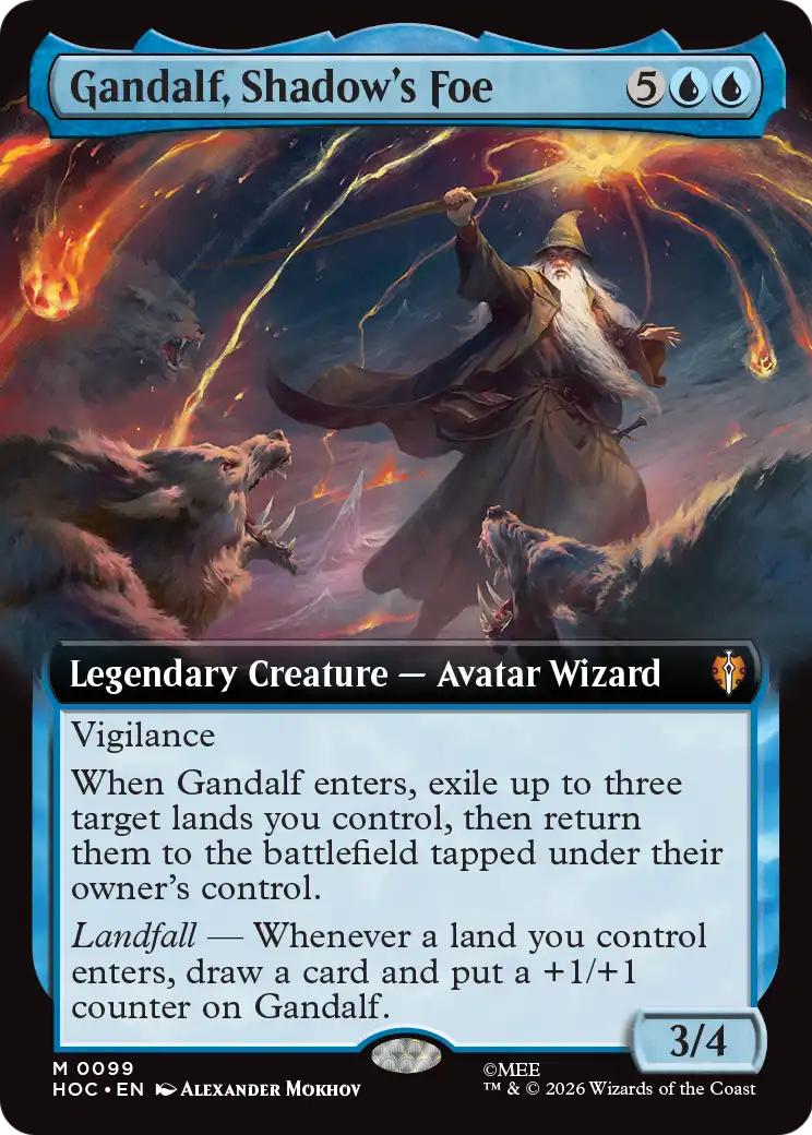 Gandalf, Shadow's Foe (Extended Art) [The Hobbit: Eternal-Legal] [Foil]