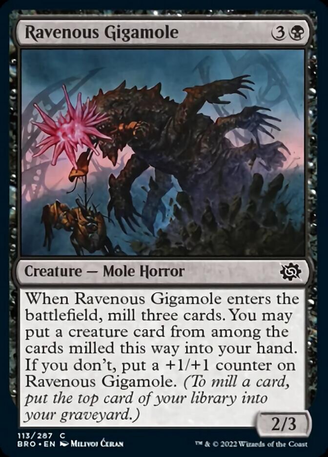 Ravenous Gigamole [The Brothers' War] [Foil]