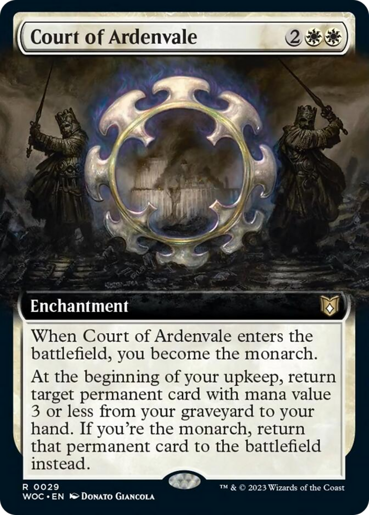Court of Ardenvale (Extended Art) [Wilds of Eldraine Commander] [Foil]